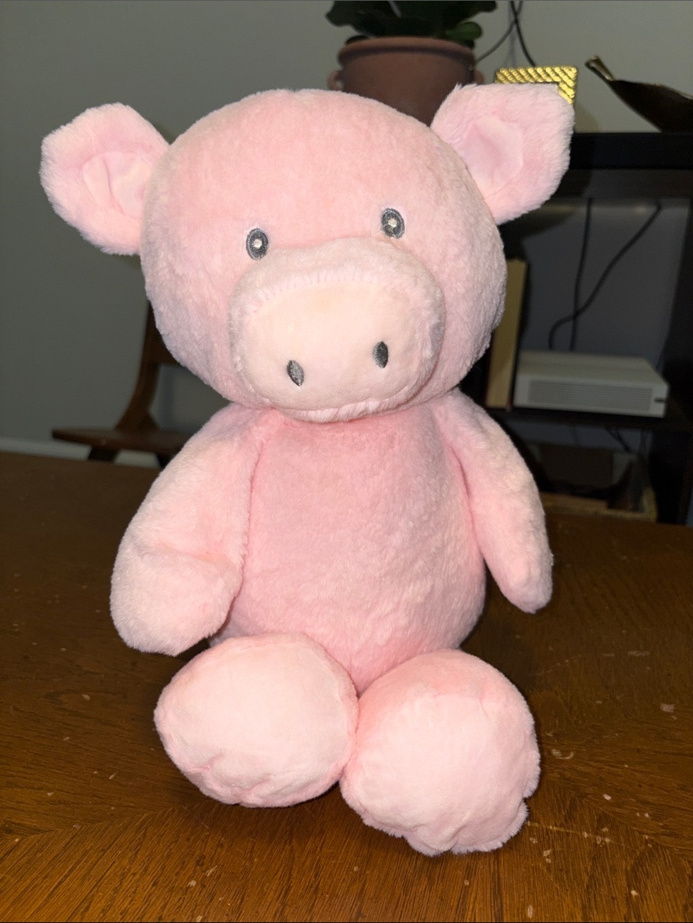 Kellytoy Baby Rattle Pink Pig Plush Toy